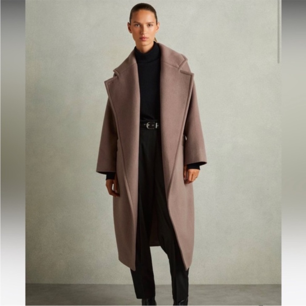 NWT Reiss Bridget Coat in MINK US Size 4 - NEW WITH TAGS